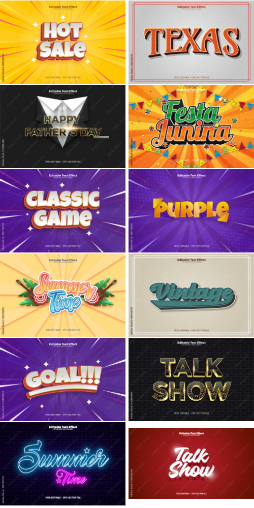 Editable Text Effect In Modern Trend Style 3 500xAI