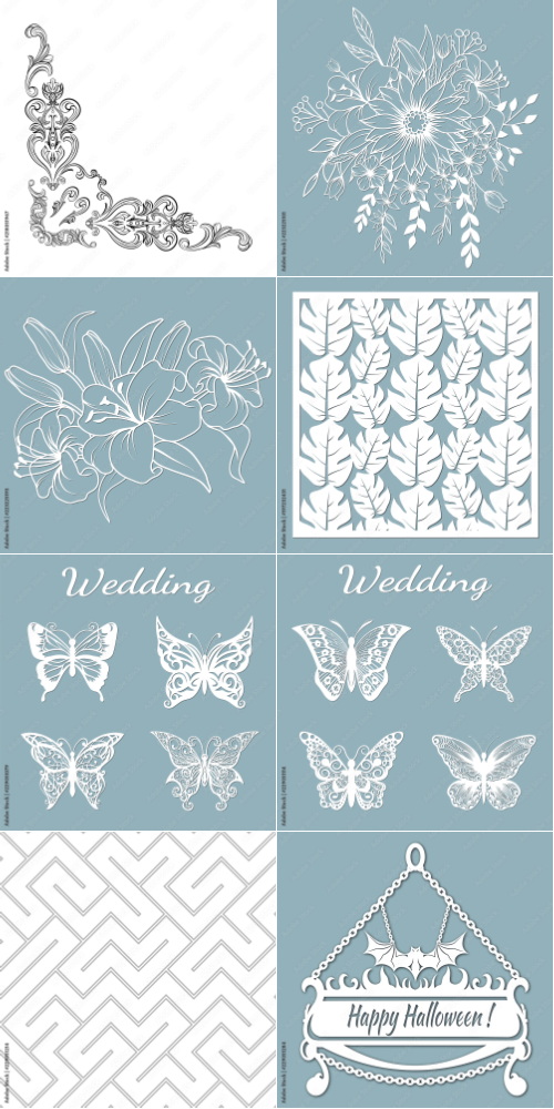 Laser Cutting Vector Cutout 1000xAI Laser Cutting Vector Cutout 1000xAI