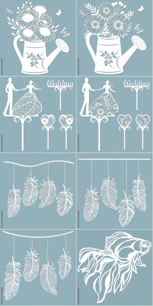 Laser Cutting Vector Cutout 1000xAI Laser Cutting Vector Cutout 1000xAI