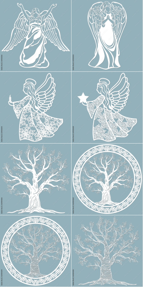 Laser Cutting Vector Cutout 1000xAI Laser Cutting Vector Cutout 1000xAI
