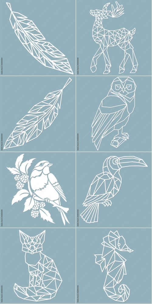Laser Cutting Vector Cutout 1000xAI Laser Cutting Vector Cutout 1000xAI