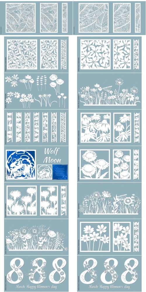 Laser Cutting Vector Cutout 1000xAI Laser Cutting Vector Cutout 1000xAI