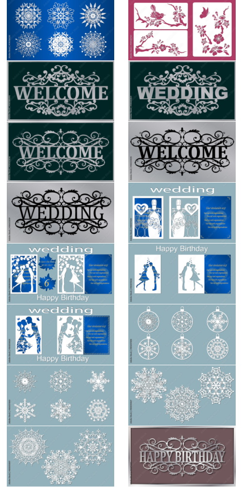 Laser Cutting Vector Cutout 1000xAI Laser Cutting Vector Cutout 1000xAI