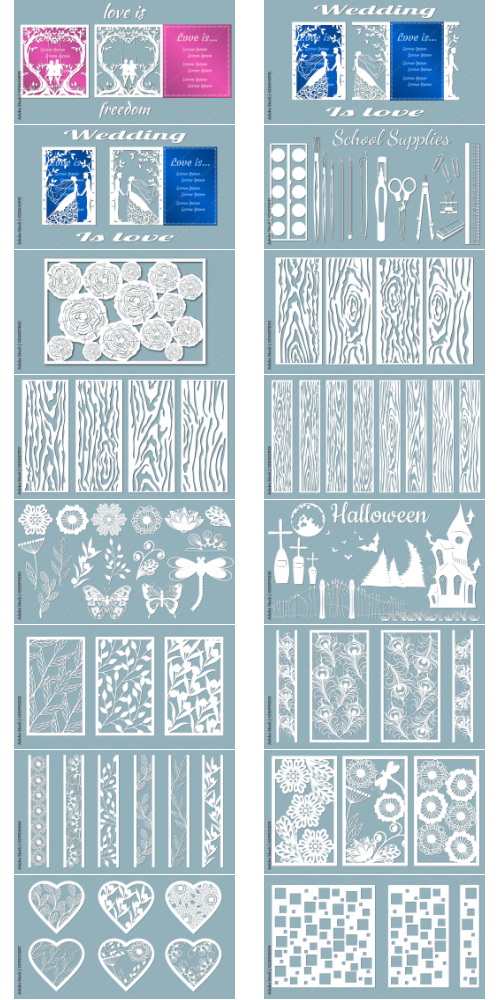 Laser Cutting Vector Cutout 1000xAI Laser Cutting Vector Cutout 1000xAI