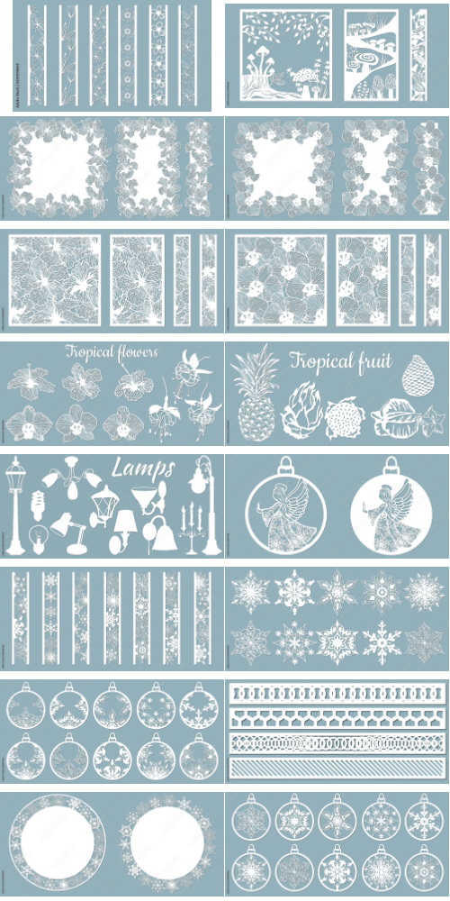 Laser Cutting Vector Cutout 1000xAI Laser Cutting Vector Cutout 1000xAI
