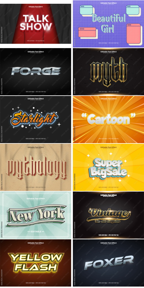 Editable Text Effect In Modern Trend Style 3 500xAI