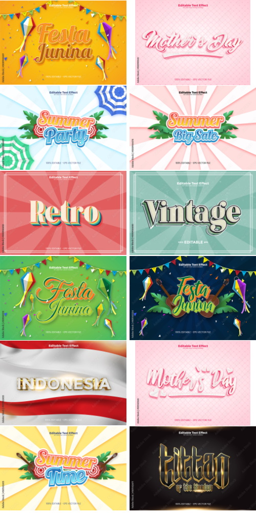 Editable Text Effect In Modern Trend Style 3 500xAI