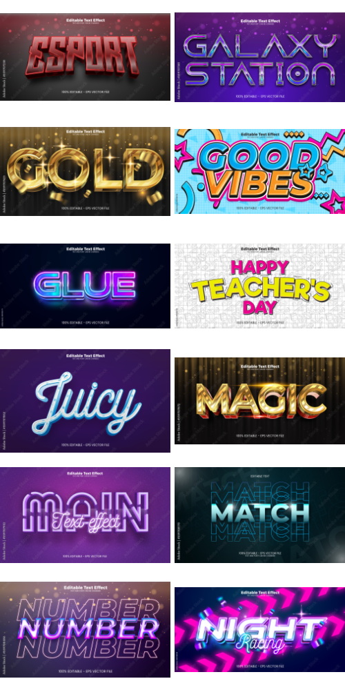 Editable Text Effect In Modern Trend Style 3 500xAI