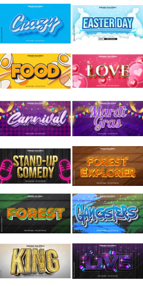 Editable Text Effect In Modern Trend Style 3 500xAI