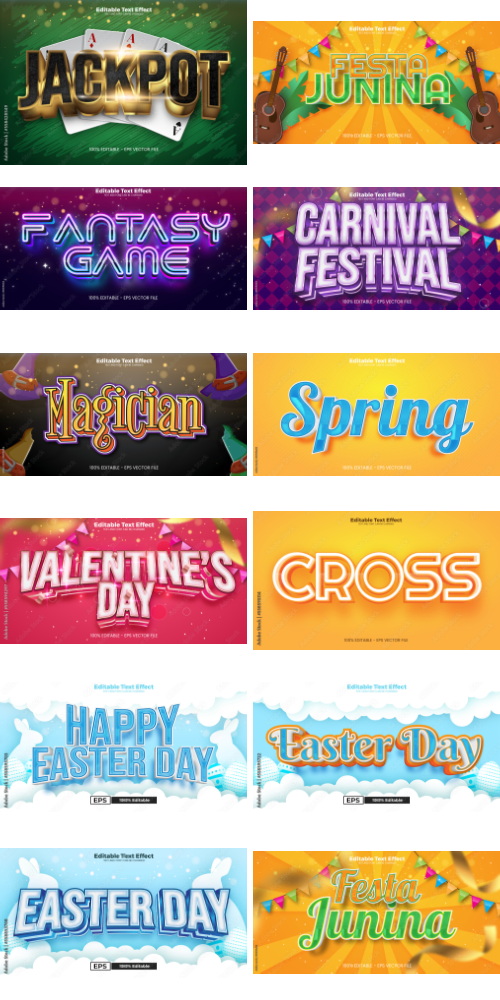 Editable Text Effect In Modern Trend Style 3 500xAI