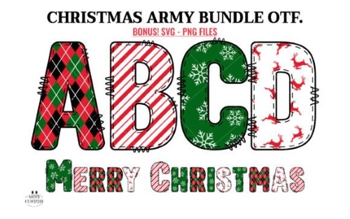 25 Colorful Christmas Decoration Fonts & Vector Elements 25 Colorful Christmas Decoration Fonts & Vector Elements