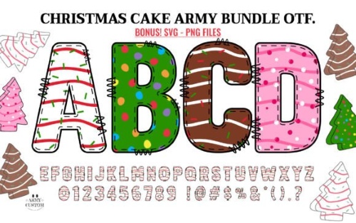 25 Colorful Christmas Decoration Fonts & Vector Elements 25 Colorful Christmas Decoration Fonts & Vector Elements
