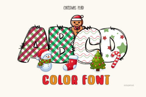 25 Colorful Christmas Decoration Fonts & Vector Elements 25 Colorful Christmas Decoration Fonts & Vector Elements