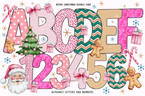 25 Colorful Christmas Decoration Fonts & Vector Elements 25 Colorful Christmas Decoration Fonts & Vector Elements