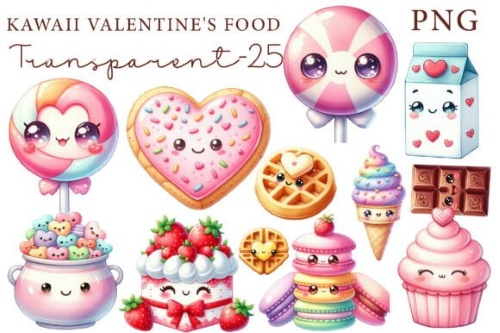 Christmas Food Graphics PNG Bundle 20 Sets