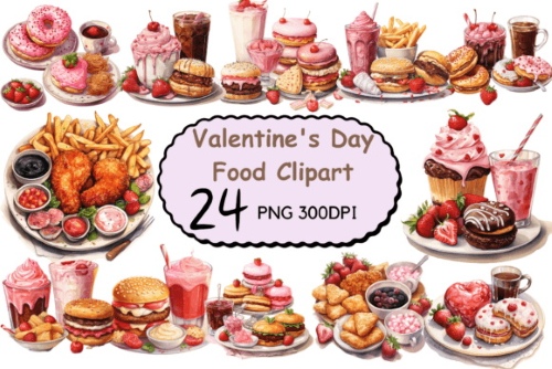 Christmas Food Graphics PNG Bundle 20 Sets