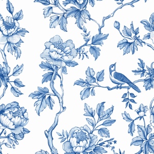 Toile De Jouy Print Design - Vintage Seamless Patterns #2, 44xEPS
