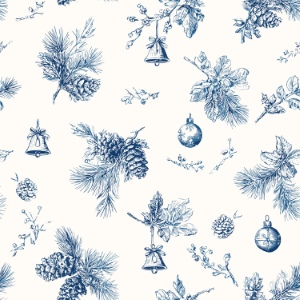 Toile De Jouy Print Design - Vintage Seamless Patterns #2, 44xEPS