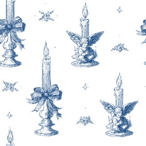 Toile De Jouy Print Design - Vintage Seamless Patterns #2, 44xEPS