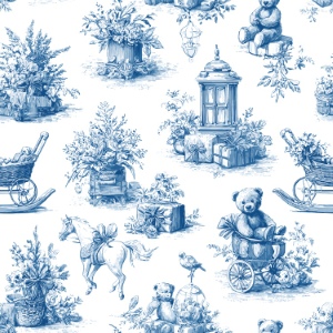 Toile De Jouy Print Design - Vintage Seamless Patterns #2, 44xEPS