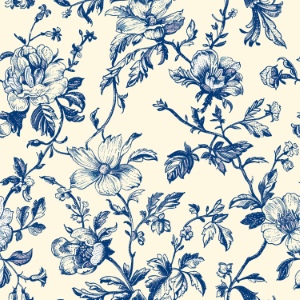 Toile De Jouy Print Design - Vintage Seamless Patterns #2, 44xEPS