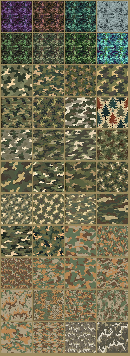 1000+ Seamless Camouflage Patterns 949xJPG, 123xPNG