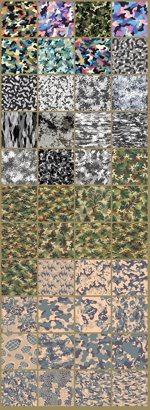 1000+ Seamless Camouflage Patterns 949xJPG, 123xPNG