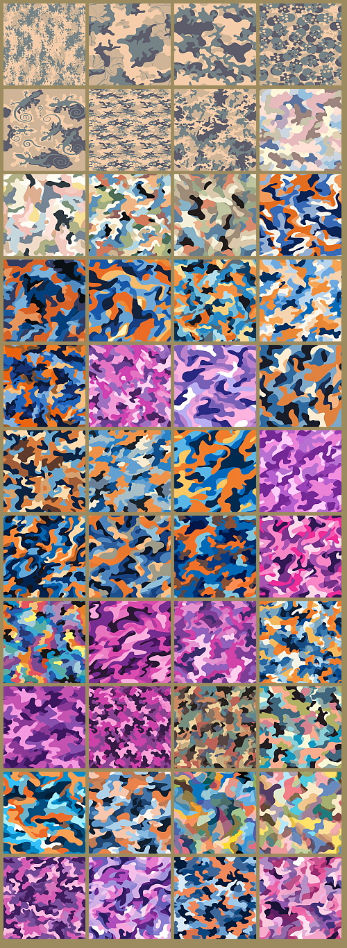1000+ Seamless Camouflage Patterns 949xJPG, 123xPNG