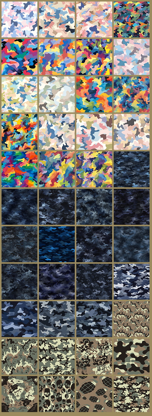 1000+ Seamless Camouflage Patterns 949xJPG, 123xPNG