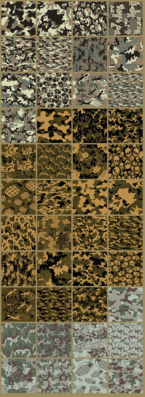 1000+ Seamless Camouflage Patterns 949xJPG, 123xPNG
