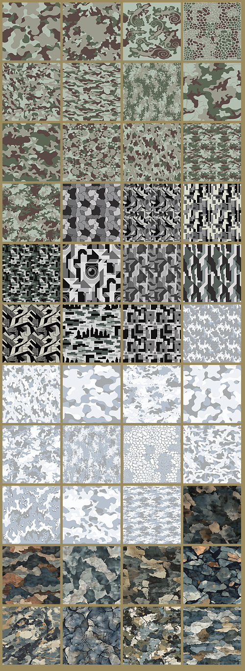 1000+ Seamless Camouflage Patterns 949xJPG, 123xPNG
