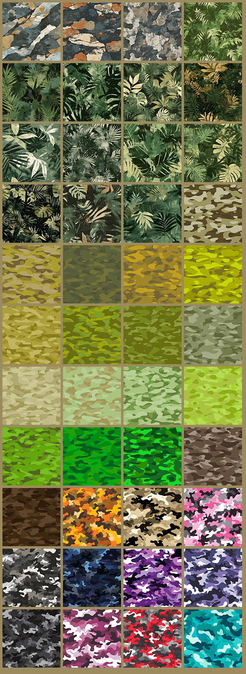 1000+ Seamless Camouflage Patterns 949xJPG, 123xPNG