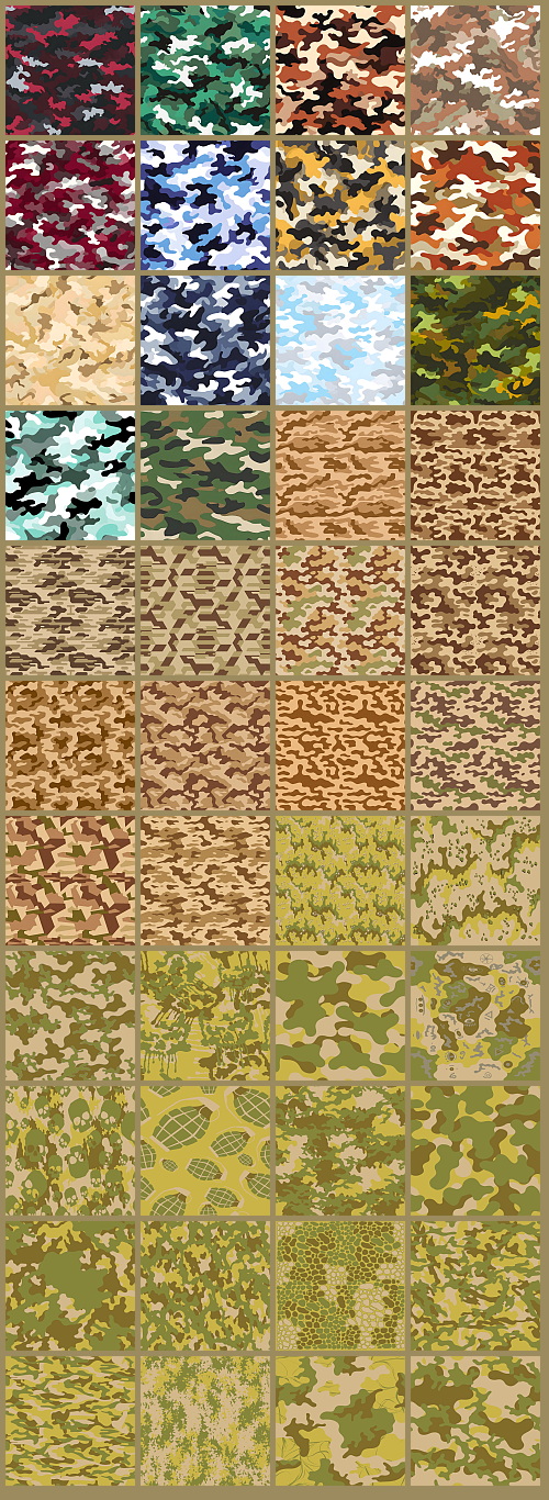 1000+ Seamless Camouflage Patterns 949xJPG, 123xPNG
