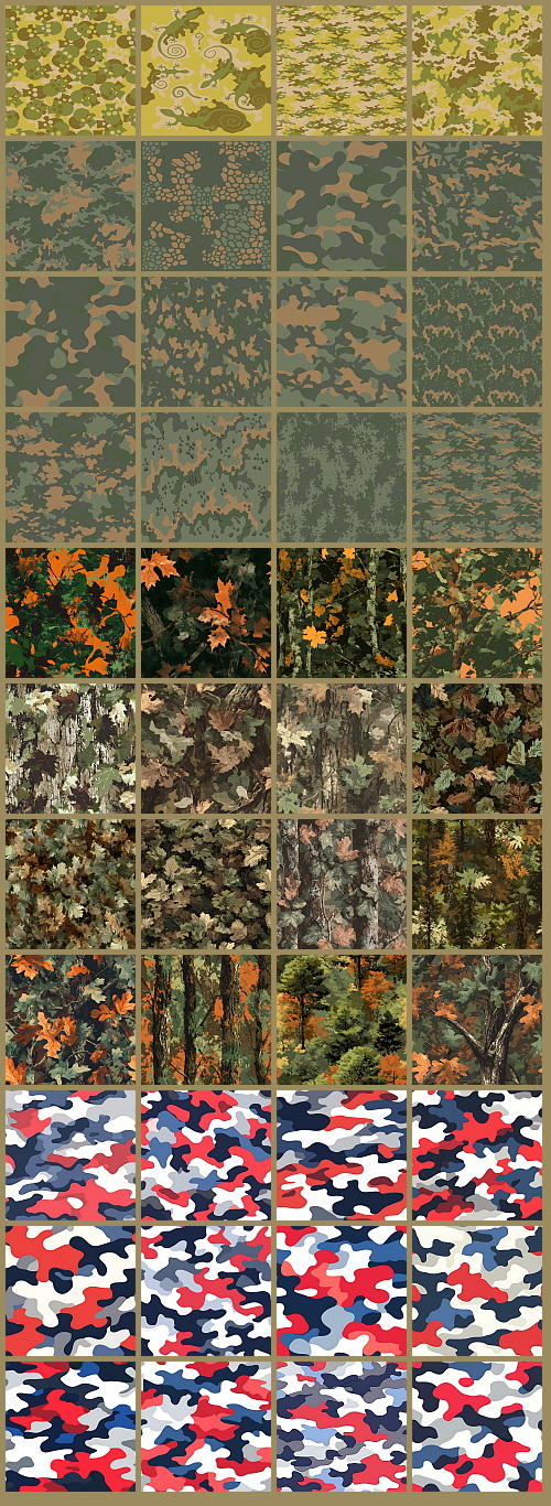 1000+ Seamless Camouflage Patterns 949xJPG, 123xPNG