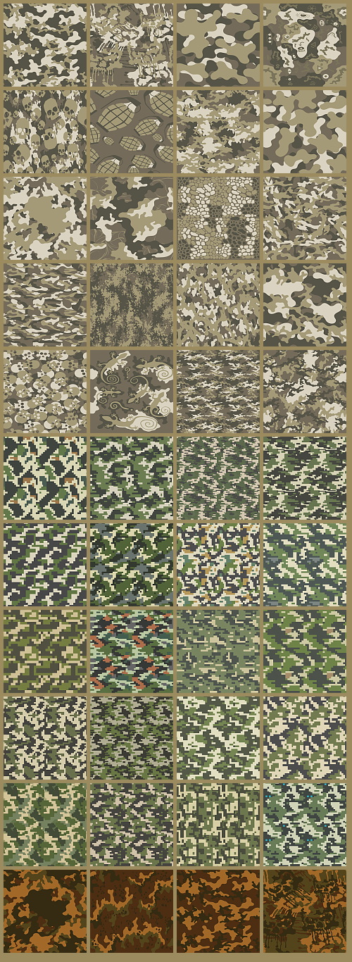 1000+ Seamless Camouflage Patterns 949xJPG, 123xPNG