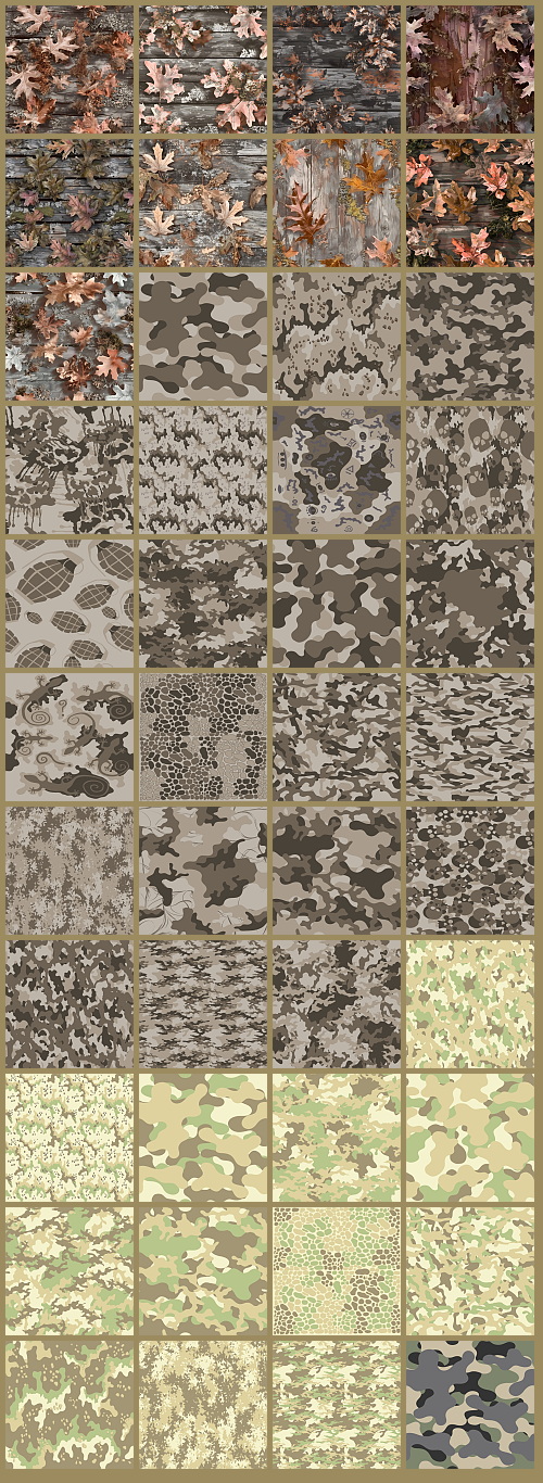 1000+ Seamless Camouflage Patterns 949xJPG, 123xPNG