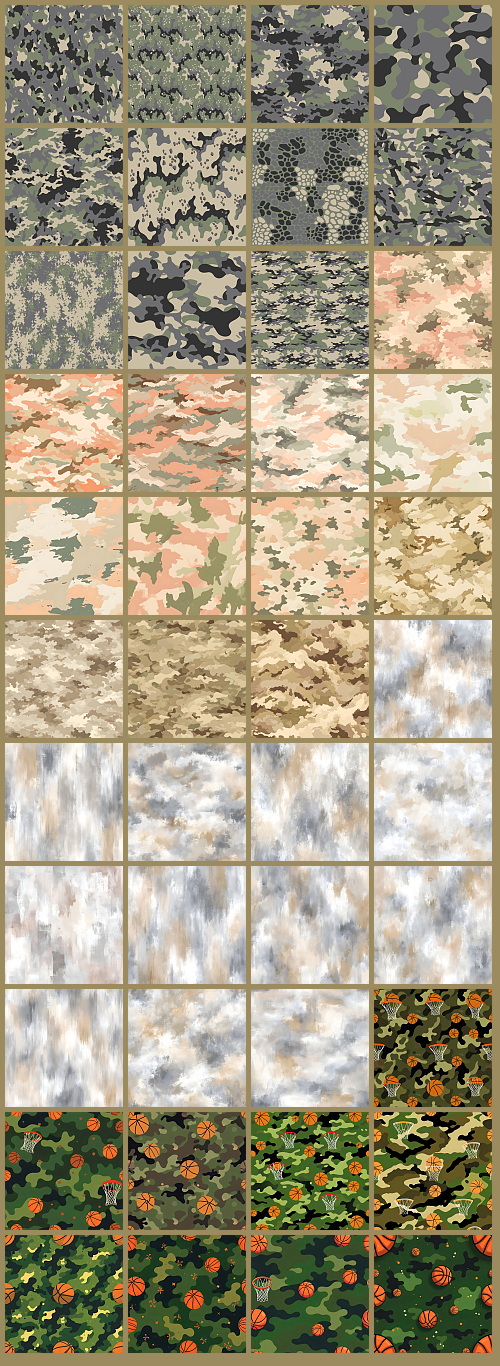 1000+ Seamless Camouflage Patterns 949xJPG, 123xPNG