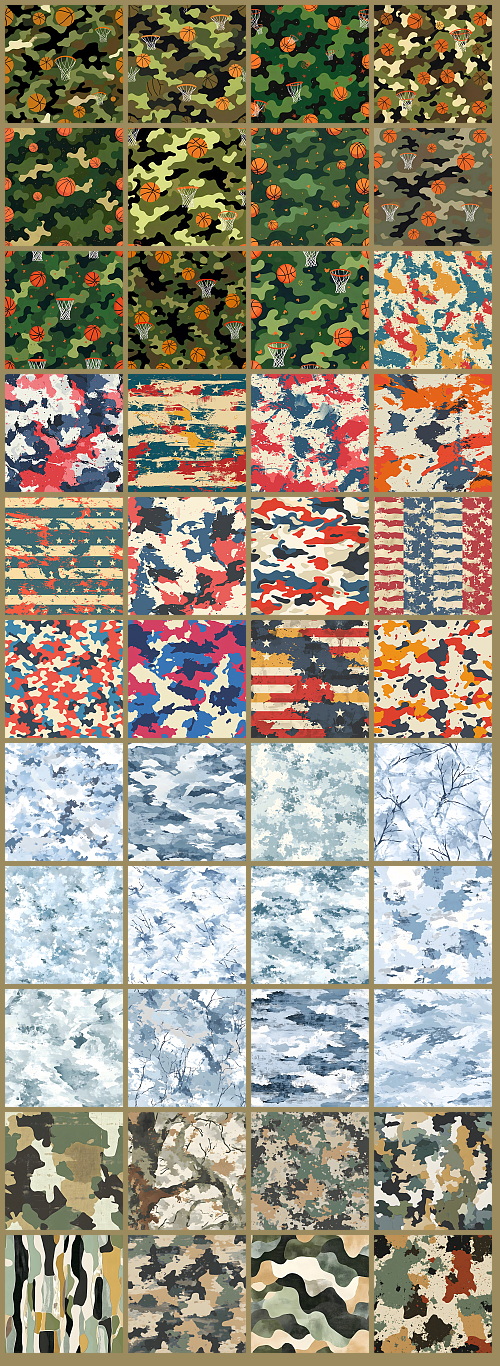 1000+ Seamless Camouflage Patterns 949xJPG, 123xPNG