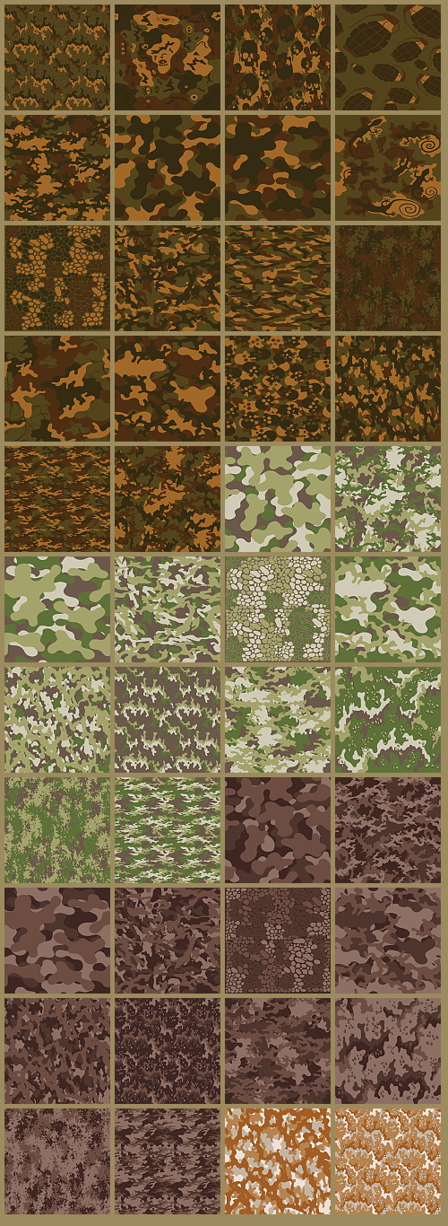 1000+ Seamless Camouflage Patterns 949xJPG, 123xPNG
