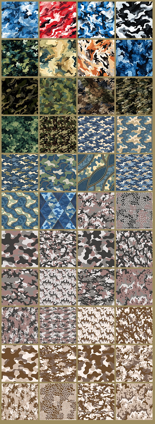 1000+ Seamless Camouflage Patterns 949xJPG, 123xPNG