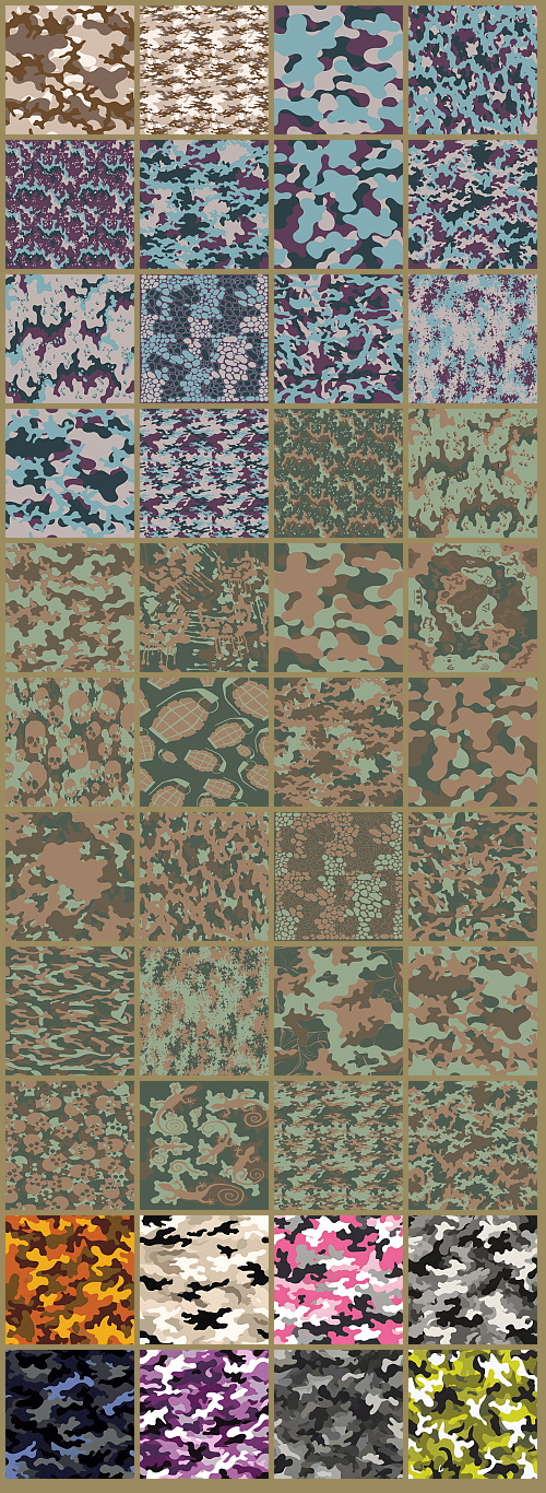 1000+ Seamless Camouflage Patterns 949xJPG, 123xPNG