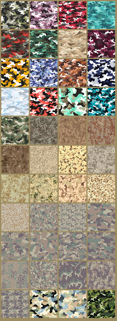 1000+ Seamless Camouflage Patterns 949xJPG, 123xPNG