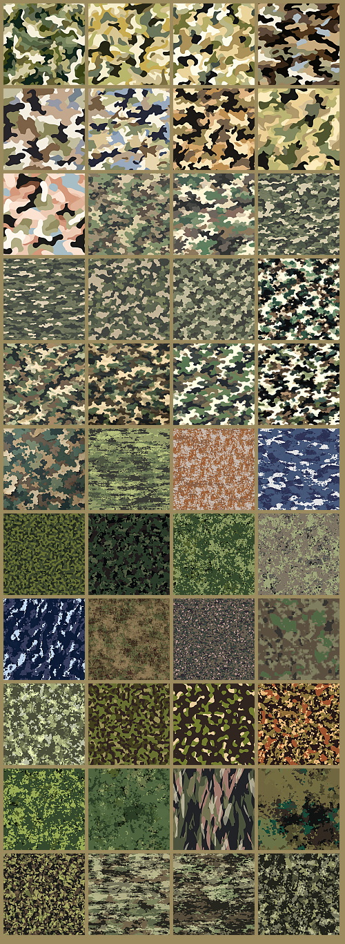 1000+ Seamless Camouflage Patterns 949xJPG, 123xPNG