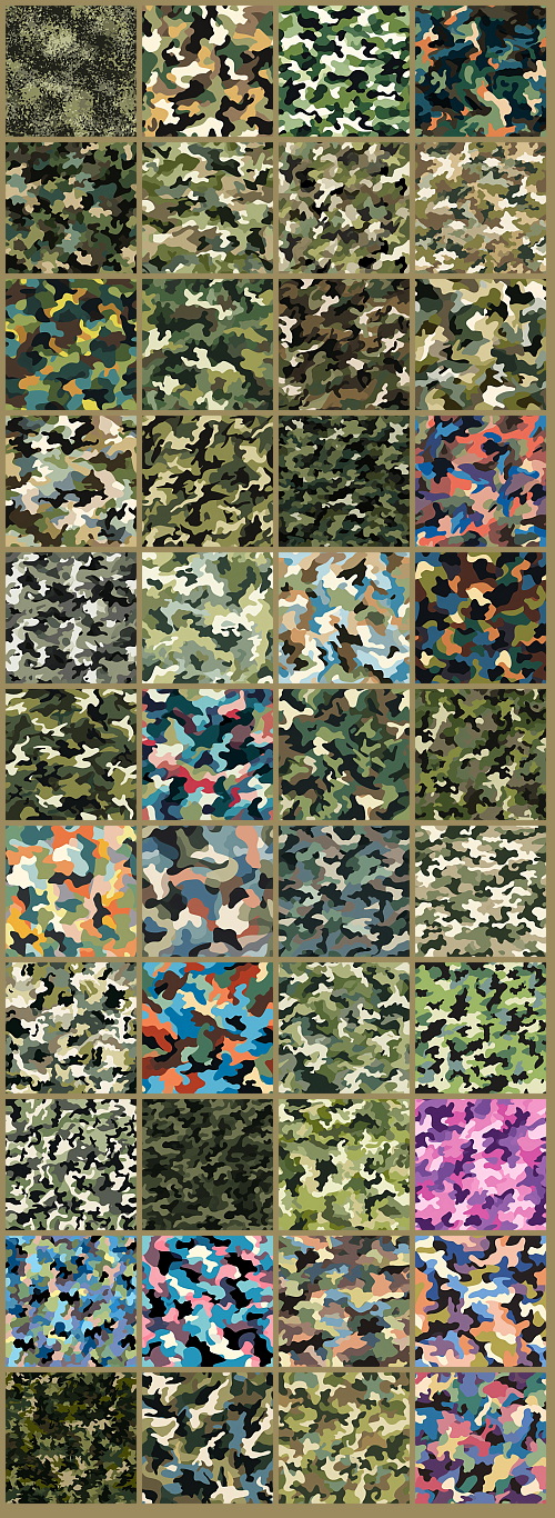 1000+ Seamless Camouflage Patterns 949xJPG, 123xPNG