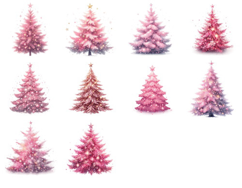 Christmas Tree Pretty Illustrations #3, 186xPNG