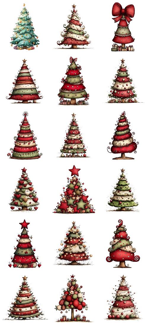 Christmas Tree Pretty Illustrations #4, 201xPNG