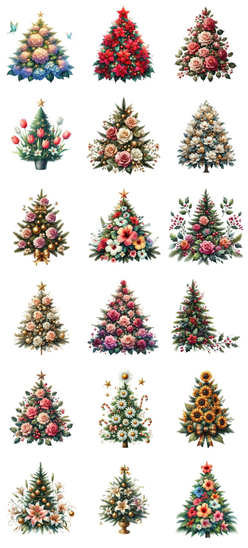 Christmas Tree Pretty Illustrations #10, 132xPNG Christmas Tree Pretty Illustrations #10, 132xPNG