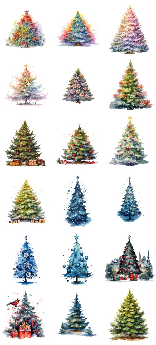 Christmas Tree Pretty Illustrations #11, 180xPNG Christmas Tree Pretty Illustrations #11, 180xPNG