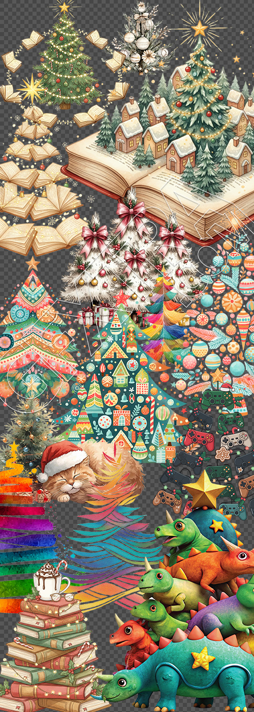 Christmas Tree Pretty Illustrations #12, 135xPNG Christmas Tree Pretty Illustrations #12, 135xPNG