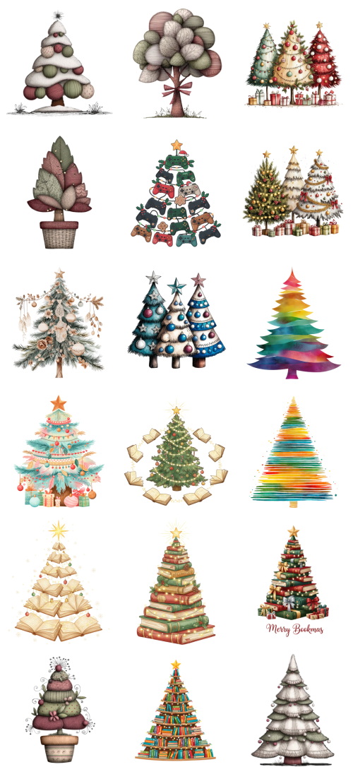 Christmas Tree Pretty Illustrations #12, 135xPNG Christmas Tree Pretty Illustrations #12, 135xPNG